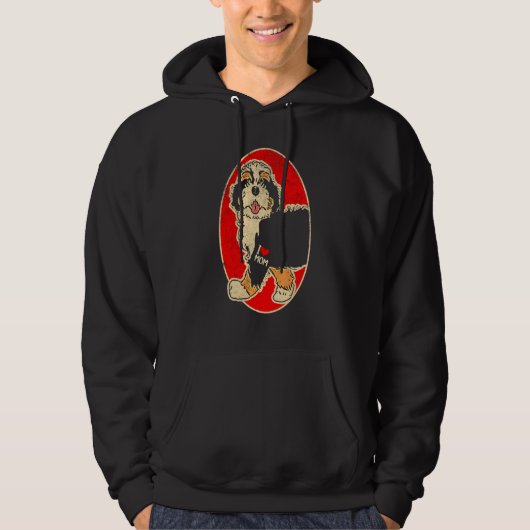 Bernedoodle-Mama Hoodie (Vorderseite)