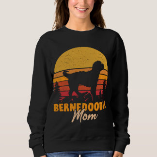 Bernedoodle Mama Mama Vintag Retro Dog Frauengesch Sweatshirt