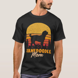 Bernedoodle Mama Mama Vintag Retro Dog Frauengesch T-Shirt