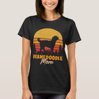 Bernedoodle Mama Mama Vintag Retro Dog Frauengesch T-Shirt