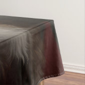 Bernedoodle mit dem Weihnachtsmann Weihnachten Tischdecke (Beispiel)