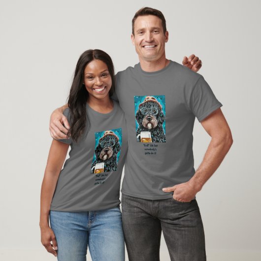 Bernedoodle mit einer Tasse T-Shirt (Unisex)