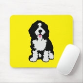 Bernedoodle Mousepad (Mit Mouse)