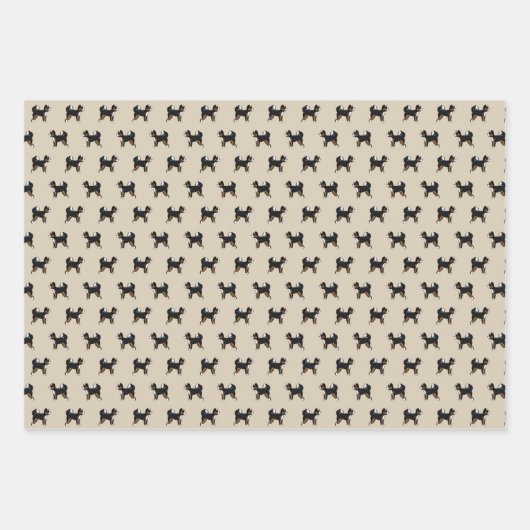 Bernedoodle Niedlicher Hund Geschenkpapier Set (Vorderseite 2)