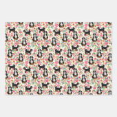 Bernedoodle Niedlicher Hund Geschenkpapier Set (Vorderseite)