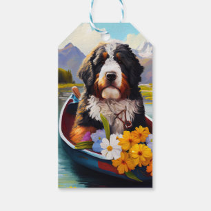 Bernedoodle on a Paddle: Ein Landschaftliches Aben Geschenkanhänger