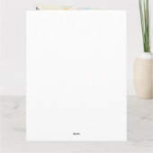 Bernedoodle on a Paddle: Ein Landschaftliches Aben Karte (Rückseite)