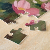Bernedoodle Pfingstrosengarten Kunst Puzzle (Seite)