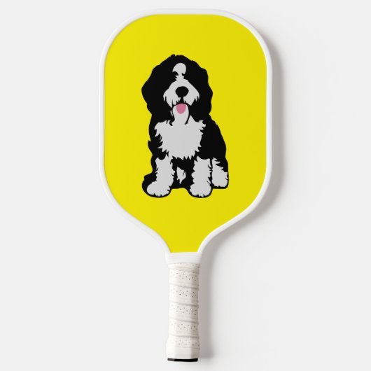 Bernedoodle Pickleball Schläger (Rückseite)