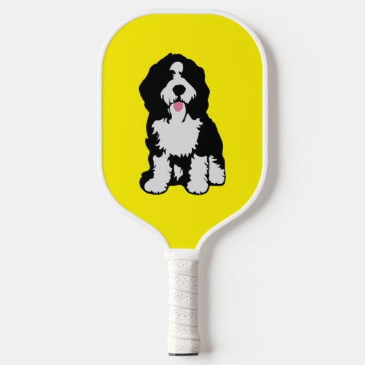 Bernedoodle Pickleball Schläger (Vorderseite)