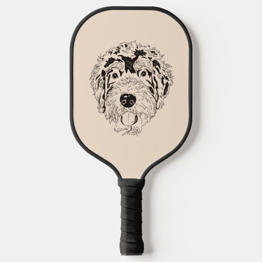 Bernedoodle Pickleball Schläger (Vorderseite)