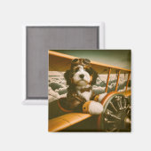 Bernedoodle-Pilot-Magnet Magnet (Vorderseite/Rückseite)