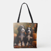 Bernedoodle Puppy Autumn Delight Pumpen Tasche (Rückseite)