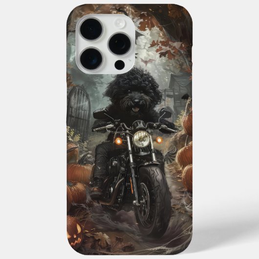 Bernedoodle Riding Motorrad Halloween Beängstigend Case-Mate iPhone Hülle (Rückseite)