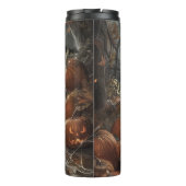 Bernedoodle Riding Motorrad Halloween Beängstigend Thermosbecher (Rückseite)