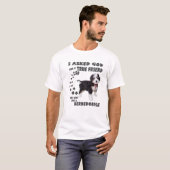 Bernedoodle Saying Mom Dad, Cute Bernese Mountain T-Shirt (Vorne ganz)