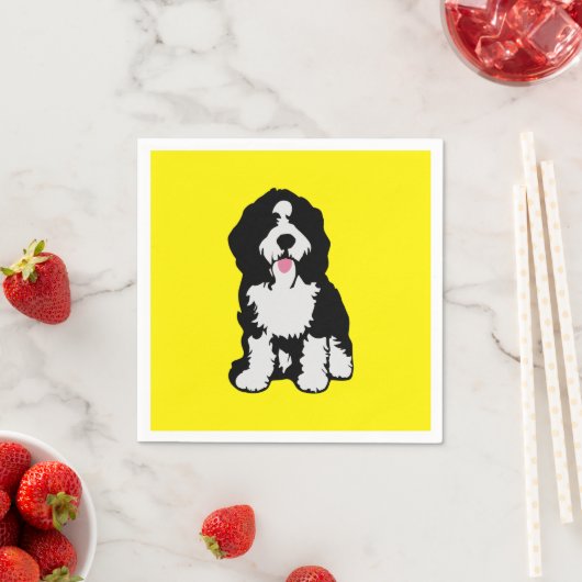 Bernedoodle Serviette (Beispiel)