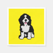 Bernedoodle Serviette (Vorderseite)