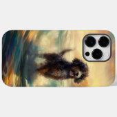 Bernedoodle-Strand-Surfing-Gemälde Case-Mate iPhone Hülle (Rückseite (Horizontal))