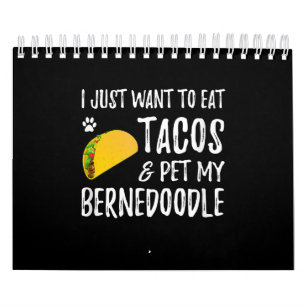 Bernedoodle Taco Lover Cinco De Mayo Dog Mama Kalender