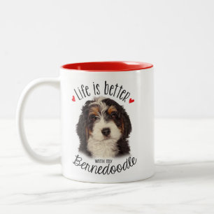 Bernedoodle-Tasse Zweifarbige Tasse