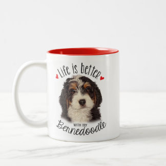 Bernedoodle-Tasse Zweifarbige Tasse