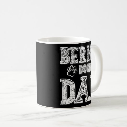 Bernedoodle Vater Doodle Dog Kaffeetasse (VorderseiteRechts)