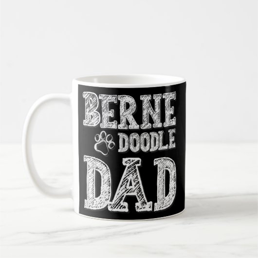Bernedoodle Vater Doodle Dog Kaffeetasse (Links)