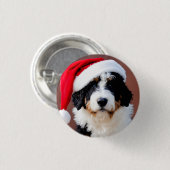 Bernedoodle Weihnachten Button (Vorne & Hinten)