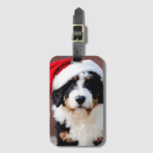 Bernedoodle Weihnachten Gepäckanhänger