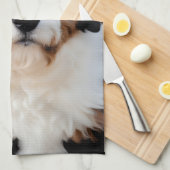 Bernedoodle Weihnachten Geschirrtuch (Viertel Falte)