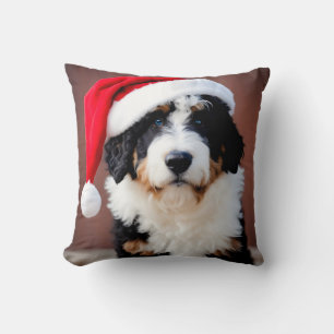 Bernedoodle Weihnachten Kissen