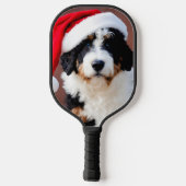 Bernedoodle Weihnachten Pickleball Schläger (Rückseite)