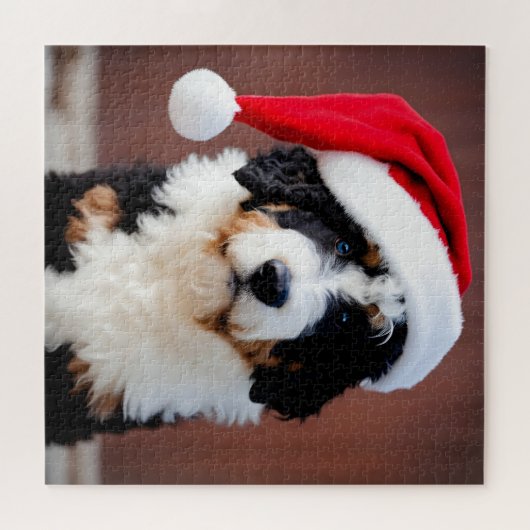 Bernedoodle Weihnachten Puzzle (Horizontal)
