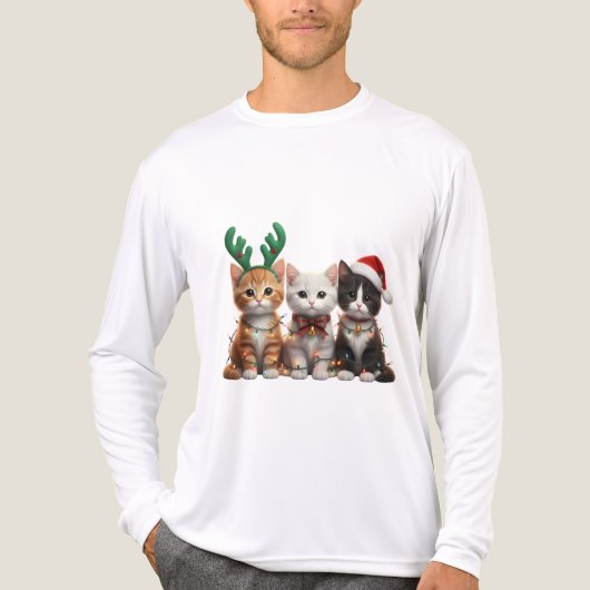 Bernedoodle Weihnachts-Sweatshirt, Tri-Blend Shirt (Vorderseite)
