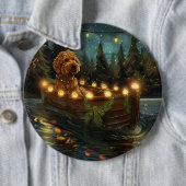 Bernedoodle Weihnachtsfeiertage Button (Beispiel)