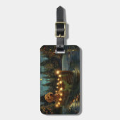 Bernedoodle Weihnachtsfeiertage Gepäckanhänger (Vorderseite vertikal)