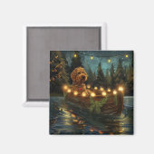 Bernedoodle Weihnachtsfeiertage Magnet (Vorderseite/Rückseite)