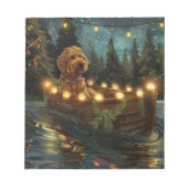 Bernedoodle Weihnachtsfeiertage Notizblock (Vorderseite)