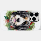 Bernedoodle Weihnachtsmann Festliche Jungfrau Case-Mate iPhone Hülle (Rückseite (Horizontal))