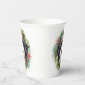 Bernedoodle Weihnachtsmann Festliche Jungfrau Pappbecher (Rechts)