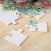 Bernedoodle Weihnachtsmann Festliche Jungfrau Puzzle (Seite)