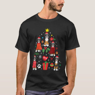 Bernedoodle Weihnachtsschmuck Tree Funny Dog Mama T-Shirt