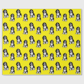 Bernedoodle Wrapping Paper Geschenkpapier (Flach)