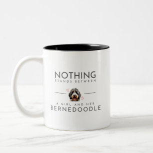 Bernedoodle Zweifarbige Tasse