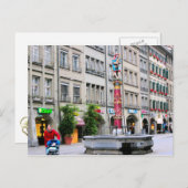 Berner Altstadt - Mittelalterlicher Brunnen Postkarte (Vorne/Hinten)