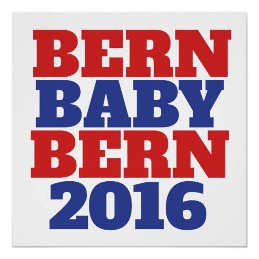 Berner Berberbernie Sanders 2016 Poster (Vorderseite)
