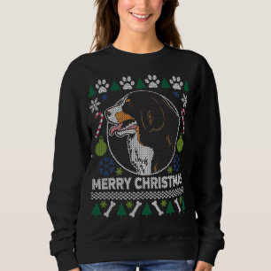 Berner Berg Hund züchten Ugly Weihnachtskraut Sweatshirt