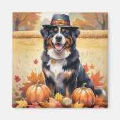 Berner Berg im Herbst belebt Erntedank Art Magnet (Vorne)