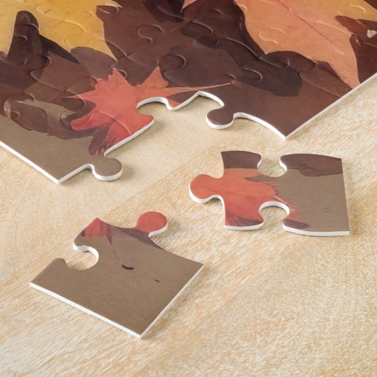 Berner Berg im Herbst belebt Erntedank Art Puzzle (Seite)